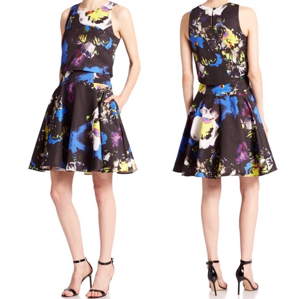 NWT Milly Two Piece Floral Dress